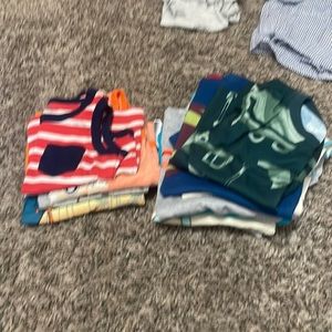 4 muscle shirts and 7 t shirts 18 mos